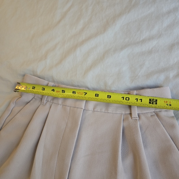 Abercrombie & Fitch Sloan High Rise Tailored Wide Leg pant sz 26 2 L light taupe - Picture 6 of 10